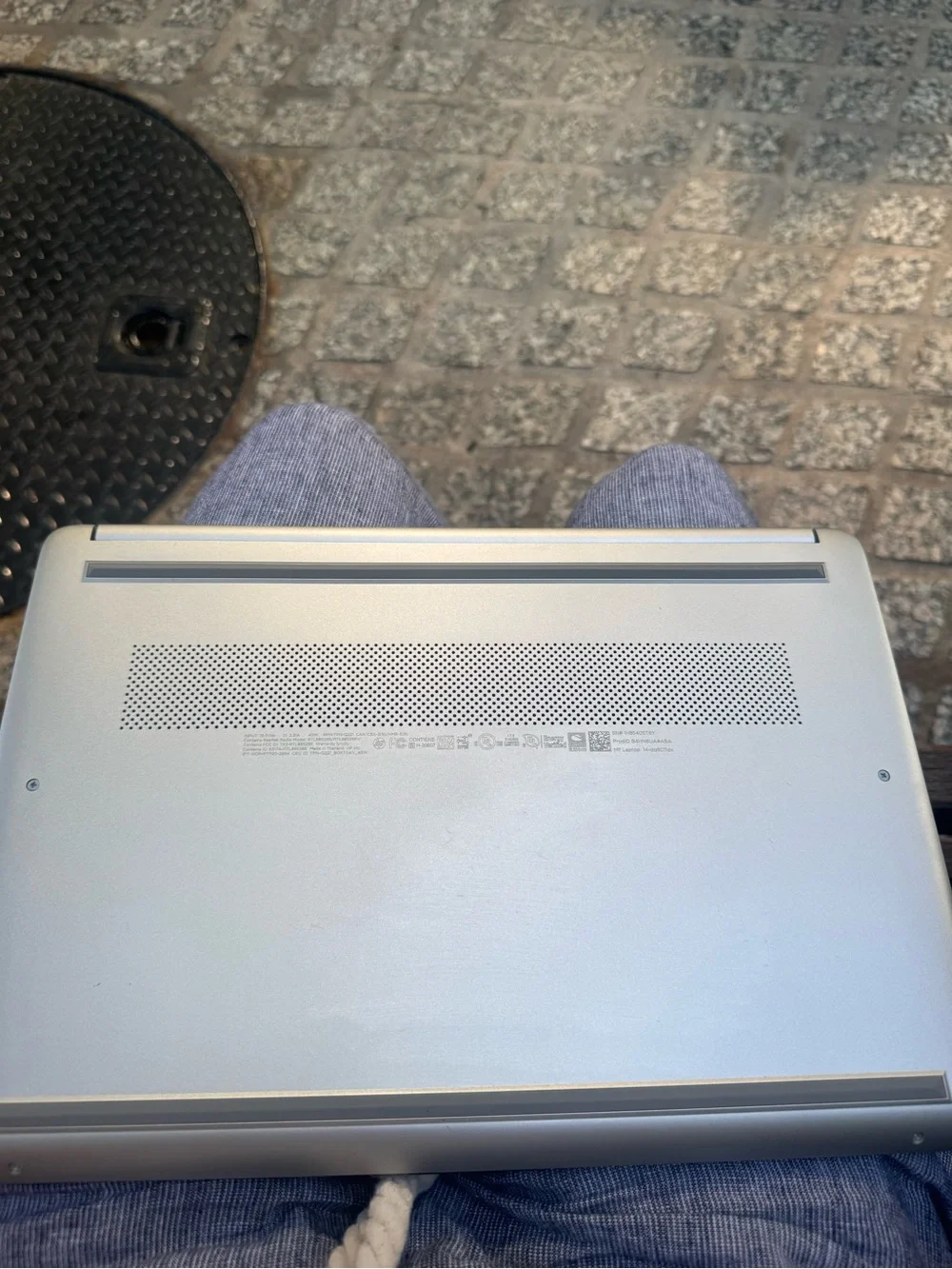 HP Silver and Black Laptop with Intel Sticker